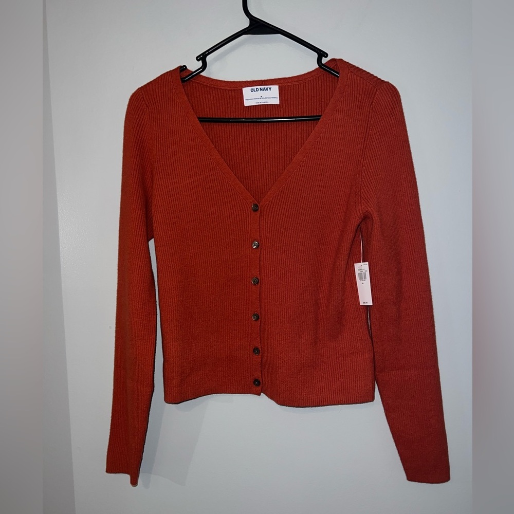 NWT Old Navy Ribbed V Neck Sweater - Picture 1 of 5